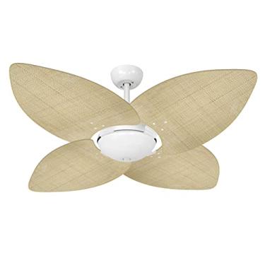 Imagem de Ventilador de Teto Volare Branco Office Dunamis Palmae Natural 110V