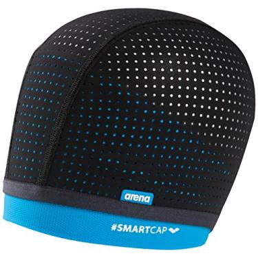 Imagem de arena Touca Smartcap Aquafitness Preto/Azul Turquesa