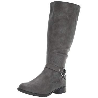 Imagem de LifeStride Bota feminina X-Felicity de cano alto de panturrilha larga, Cinza escuro, 6.5