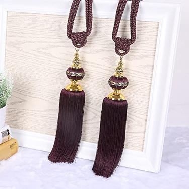 Imagem de 2 peças cortinas de bola penduradas borlas de cortina tiebacks ataduras acessórios de cortina, 5