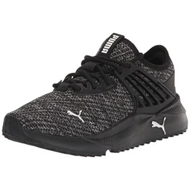 Imagem de PUMA Tênis unissex infantil Pacer Future Doubleknit, Puma, preto-puma preto-puma branco, 6 Big Kid