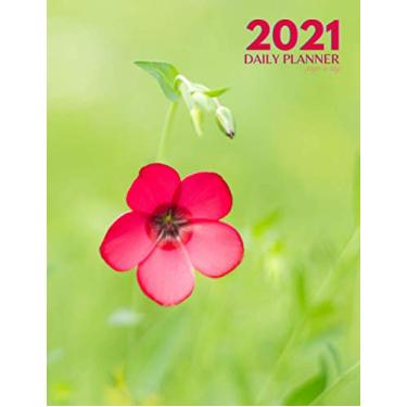 Imagem de 2021 Daily Planner Page a Day: 2021 Daily Planner 8.5 X 11 | Daily Calendar Organizer Journal | 365 Day Planner | Floral Cover