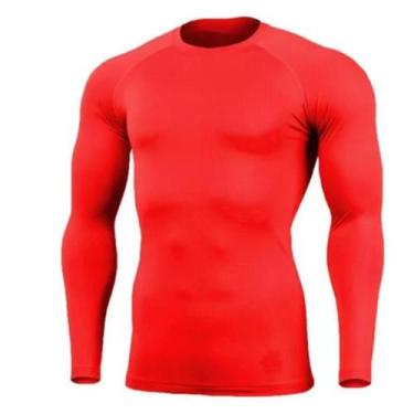 Imagem de Camisa Térmica Proteção Uv 50+ Segunda Pele Camiseta Blusa Malha Fria