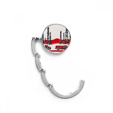 Imagem de Gancho de mesa para carro Mountain Tower Chinese Revolution Extensão de fecho decorativo dobrável