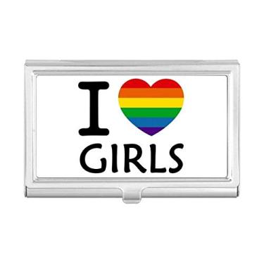 Imagem de Transgênero Bisexuals Heart LGBT Porta-cartões de visita Carteira de bolso