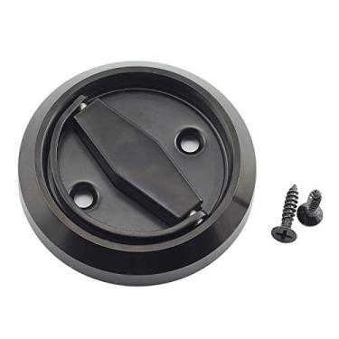 Imagem de Puxador de porta para armário Tegg 1 peça Disco à prova de fogo Alça de puxador embutida, Black