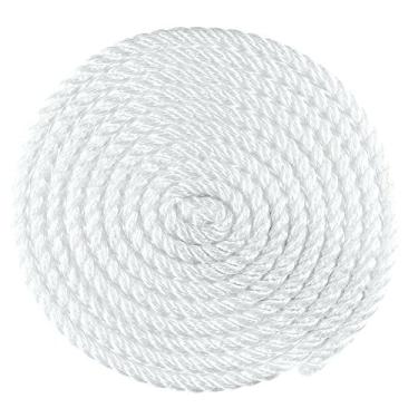 Imagem de Corda de nylon premium branca torcida (1,9 cm x 3,1 m) – Linha utilitária multiuso