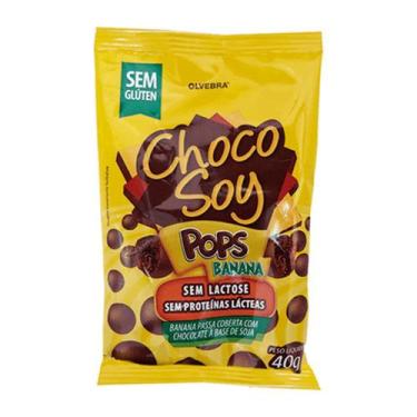 Imagem de Choco Soy Pops Banana Olvebra Sem Lactose 40G