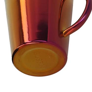 Imagem de Copo de água, conveniente de aço inoxidável de grau alimentício, 300 ml, parede dupla para casamentos para festas (copo de camada dupla 304 - vermelho mágico)