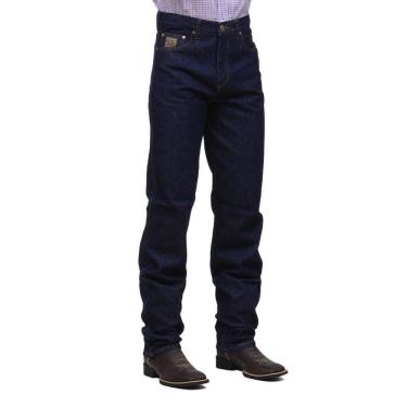Imagem de Calça Jeans Masculina Regular Azul Escuro 100% Algodão Land Horse 32233