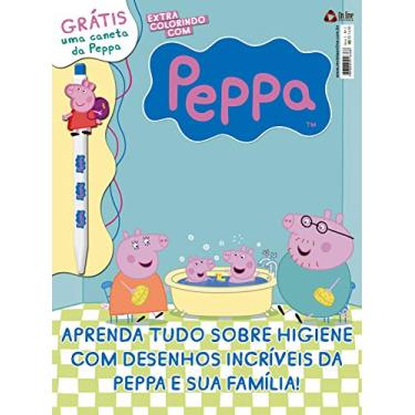 Imagem de Peppa Pig - Colorindo com Extra: Aprenda tudo sobre higiene com desenhos incríveis da Peppa e sua família!