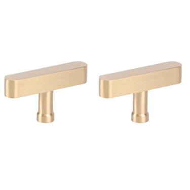 Imagem de OSALADI 2 Peças Lidar Maçaneta Da Porta De Ferro Fundido Puxadores De Armário Inox Armário De Cozinha Alça De Barra De Armário Maçanetas De Porta De Armário Cobre Guarda Roupa Gaveta