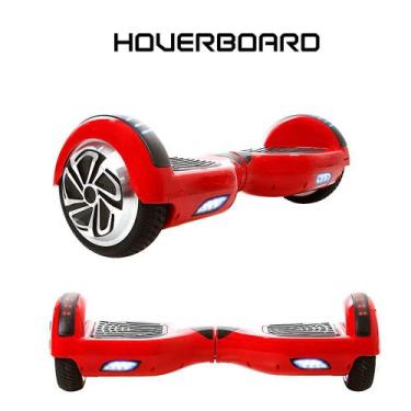 Imagem de Skate Eletrico 6,5 Vermelho Hoverboard Smart Balance