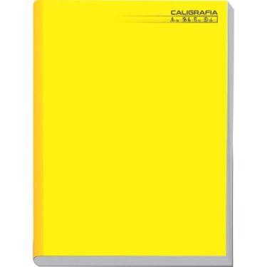 Imagem de Caderno Caligrafia Capa Dura Liso 48Fl Brochurao Amarelo - Tamoio