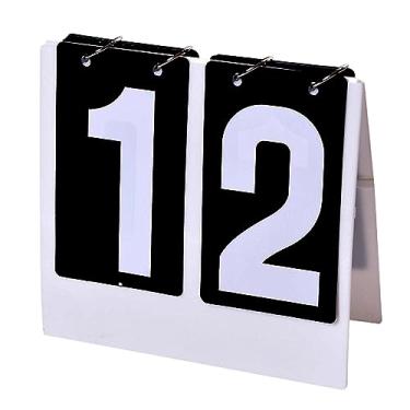 Imagem de kowaku Basquete flip scoreboard placa de pontuação multifuncional flip score keeper mesa portátil dobrável para jogo tênis badminton vôlei ao ar livre