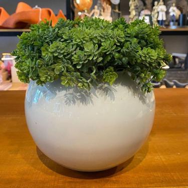 Imagem de Arranjo Centro de Mesa Florzinha Verde Artificial Vaso Branco Completo