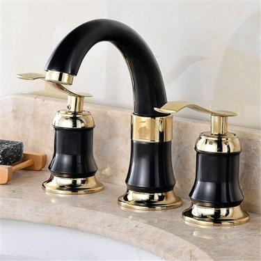 Imagem de Torneira do banheiro 2 alavanca Manipulia pia do banheiro generalizada F