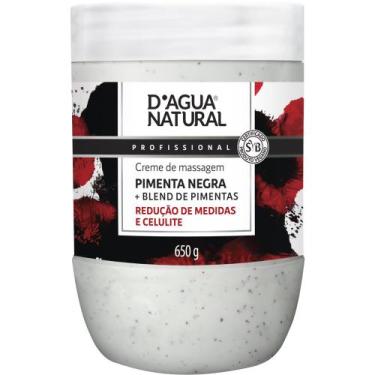 Imagem de Creme Termoativo Oleo De Pimenta Negra 650G Dagua Natural - D'agua Nat