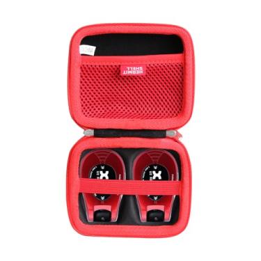 Imagem de Hermitshell Estojo de viagem para guitarra Xvive U2 sistema sem fio recarregável 2,4 GHz receptor transmissor digital de guitarra (preto + vermelho)