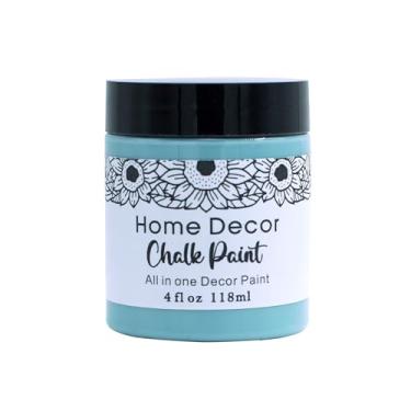 Imagem de JAJADO Tinta de giz de 118 ml para móveis, decoração de casa, armários, madeira, vidro, sem lixar tudo em um acabamento de giz pintura de móveis artesanato tinta acrílica não tóxica não desbota sem necessidade de cera