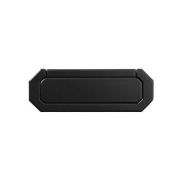 Imagem de Moderno chiqueiro escondido fivela gaveta armário alça invisível armários de cozinha porta puxar gavetas de ouro botões ferragem de móveis, 40002, preto 96mm