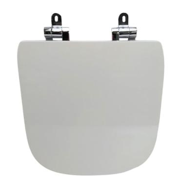 Imagem de Assento Sanitário Poliéster para Louça Debba Square/classic (roca) Slow Close Cromado Branco