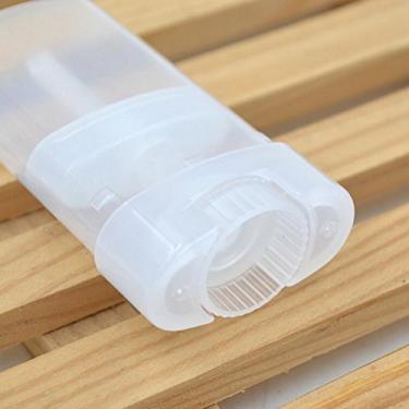 Imagem de Black Menba Desodorante oval vazio batom tubos recipientes plástico 20 peças 15 ml transparente (15 ml, transparente)