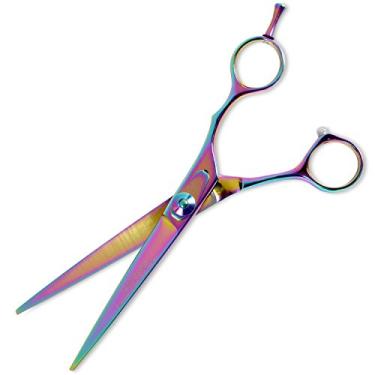 Imagem de Master Grooming Tools Tesoura da série Rainbow 5200 — Tesoura de alto desempenho para cuidados de cães – Reta, 15 cm
