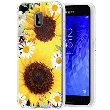 Imagem de Yodueiv Capa de telefone para Galaxy J7 Refine/J7 2018/J7 Star/J7V 2ª geração/J7 Aero/J7 Capa superior para meninas, capa protetora transparente de TPU macio transparente à prova de choque para