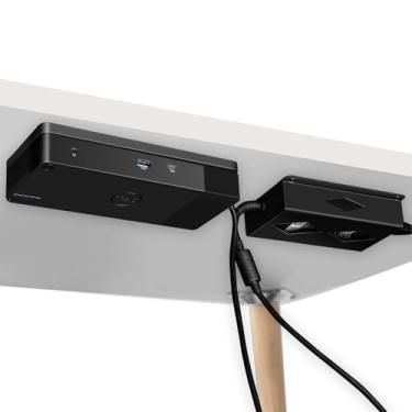 Imagem de Suporte sob a mesa para Dell WD19 / WD19S / WD19TBS / WD19TB / WD22TB4 Dock + Power Bricks (para 180W e 130W), estação de ancoragem e suporte de tijolos elétricos