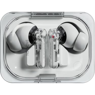 Imagem de Nothing Ear (a) Fones de ouvido Andriod/iOS compatíveis com Bluetooth 2024, integração ChatGPT, 45 dB híbridos com cancelamento de ruído, equalizador, conexão dupla, 42,5H resistência à água e poeira