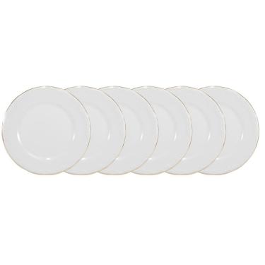 Imagem de Conjunto de Pratos Rasos 06 Peças Pomerode Ouro Schmidt