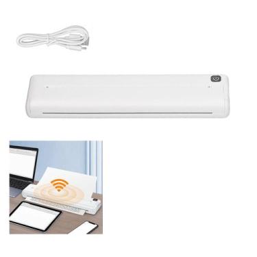 Imagem de Impressora Termica Bluetooth A4 Aplicativo Celular USB Bateria Recarre