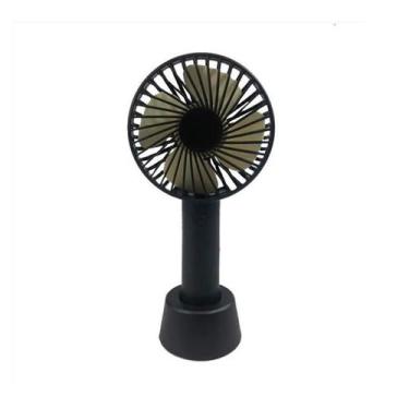 Imagem de Mini Ventilador Recarregável Usb Portatil Mesa Preto - NS