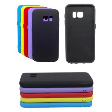 Imagem de Capa Proteção Capinha Para Galaxy S7 Flat Aveludada Silicone - Mustang