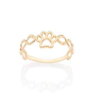 Imagem de Anel banhado ouro 3x 24k 18k e 22k feminino infinito vazado rommanel p