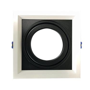 Imagem de Embutido Recuado II Branco Fundo Preto  1X AR111 - Newline - IN51351-B