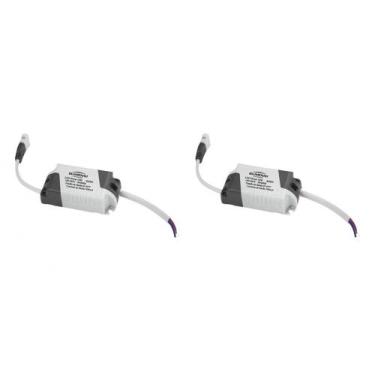 Imagem de Kit C/2 - Driver Reator Fonte P/Painel Led Blumenau 12W, Bivolt