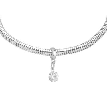 Imagem de Pulseira Ponto De Luz Berloque Banhado a Prata 925 - Work Semijoias, 1