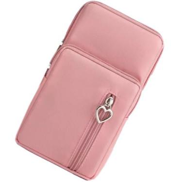 Imagem de Bolsa Transversal Feminina Pequena Bag Crossbody - Jewelery, Rosa