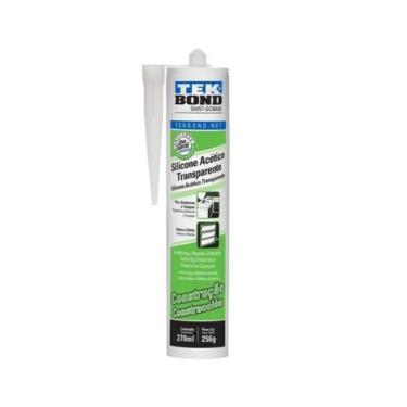 Imagem de Silicone Acético Incolor Construção Veda Pia Box 256g - Tekbond