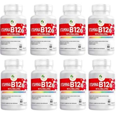 Imagem de Kit C/8 Vitamina B12 Metilcobalamina 60 cápsulas - Fits Life