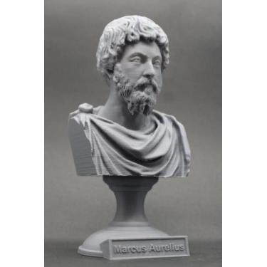 Imagem de Escultura Estatua Busto Imperador Romano Marco Aurélio - V I X 3 D, BR