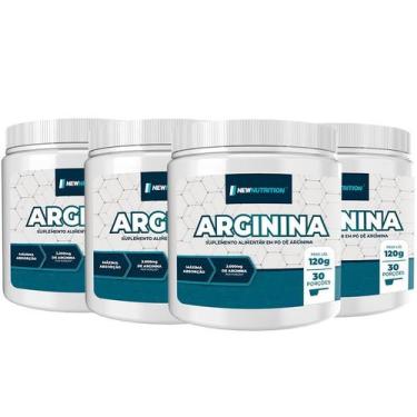 Imagem de Combo 4 Arginina Com Cálcio e Fósforo - NEWNUTRITION, Único, Natural