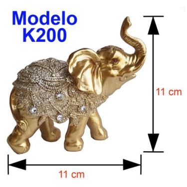 Imagem de Elefante Decorativo Em Resina Indiano Sabedoria Sorte - Luthi Comércio