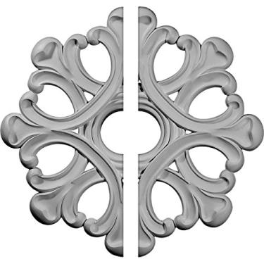 Imagem de Ekena Millwork 20 7/8" de diâmetro x 3 5/8" de identificação x 1" de anjo medalhão de teto, Divisor, 20 7/8"OD x 3 5/8"ID x 1"P (Fits Canopies up to 4 3/8"), Factory Primed