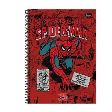 Imagem de Caderno 10 MatErias Homem Aranha 160 Folhas Foroni