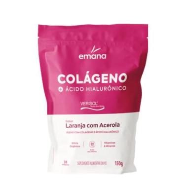 Imagem de Colageno + Acido Hialuronico Emana Sabor Laranja com Acerola 150g