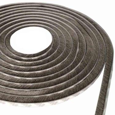 Imagem de Veda Frestas Escova Adesivo Porta Janela 10x7mm 5mts - Comfort Door, C