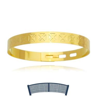 Imagem de Pulseira Rede de Tennis Revestida em Ouro - VL ACCESSOIRES